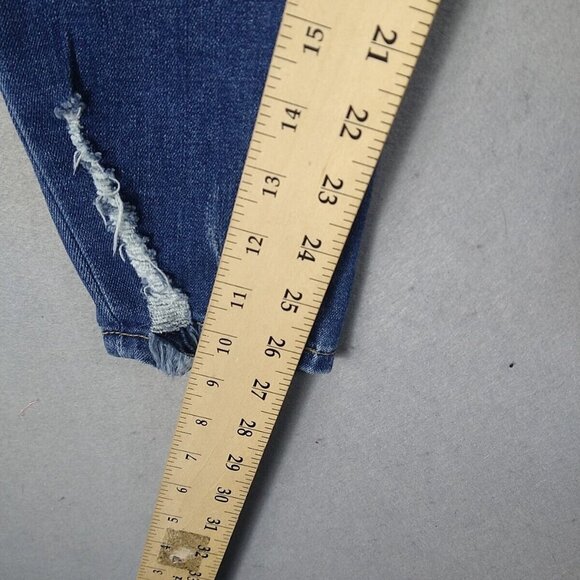 BP Urban Outfitters High Rise Skinny Jeans Womens 18 Blue Distressed Stretch - Picture 11 of 16